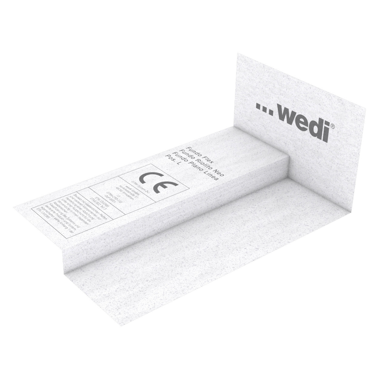 wedi Sloped Lip Seal for Riolito Neo, Plano Linea &amp; Fundo Flex